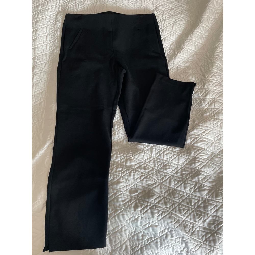 Chico's Pull-On Ankle Pant Black Minimalist Classic Size-Chicos Size 2/Womens 12